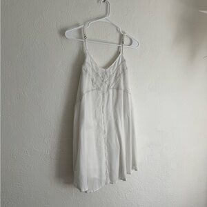 Muse White Lace-Trimmed Chemise